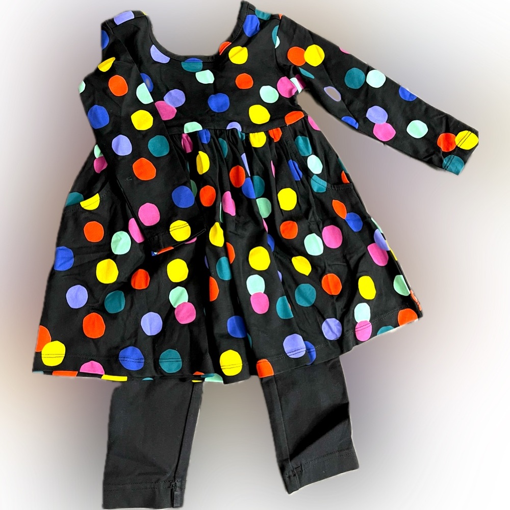 2T Girls Polkadot Set